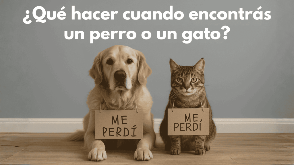 encontré un perro perdido, encontréun gato perdido, qupe hacer